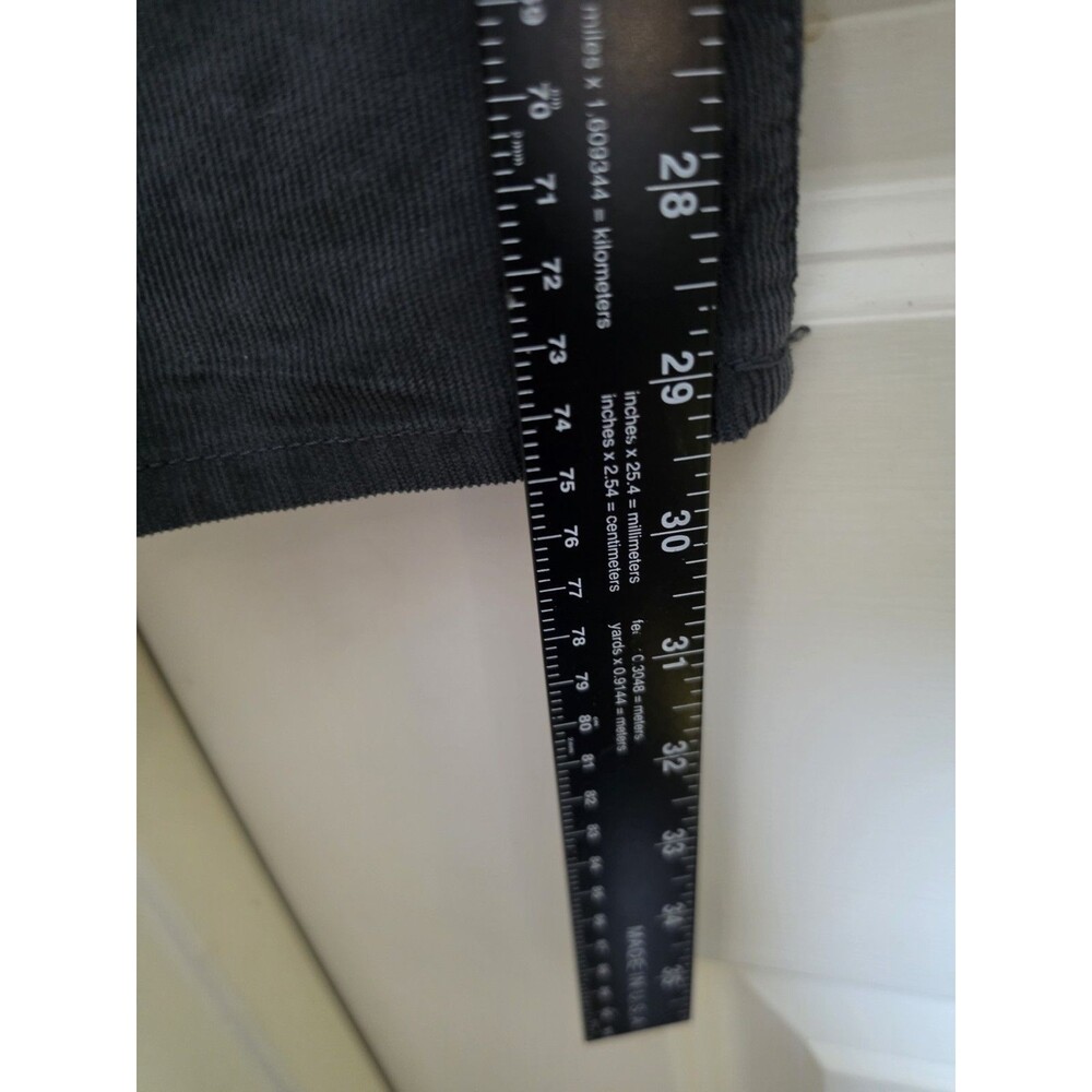 Eddie Bauer Womens Grey Corduroy Pants Boyfriend Slim T 30x30 - Picture 7 of 12